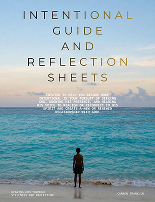 God Speaks Intentional Guide and Reflection Sheets cover by Carmen Franklin