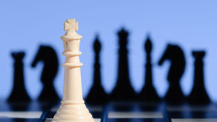 Le roi en position d'autorité