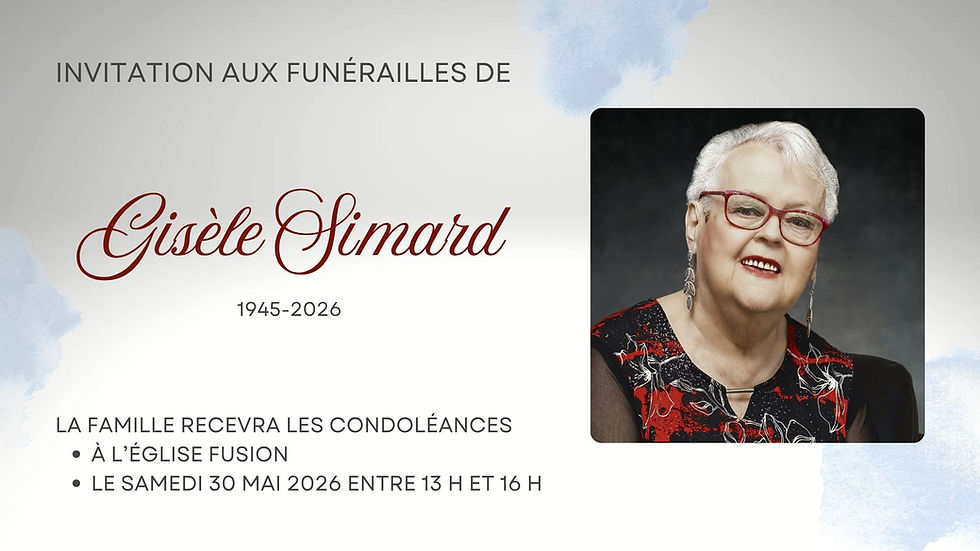 Funérailles de Gisèle Simard