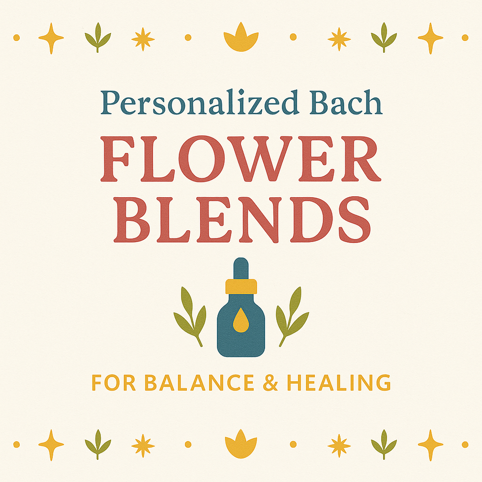 “The Science Flower Remedies” with floral icon and tagline about vibrational signature.