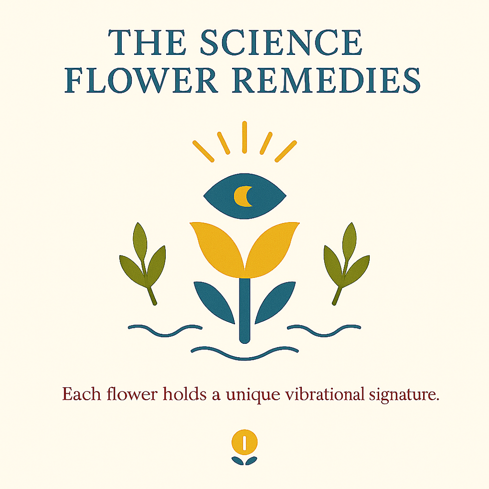 “Personalized Bach Flower Blends for Balance & Healing” with dropper bottle icon.