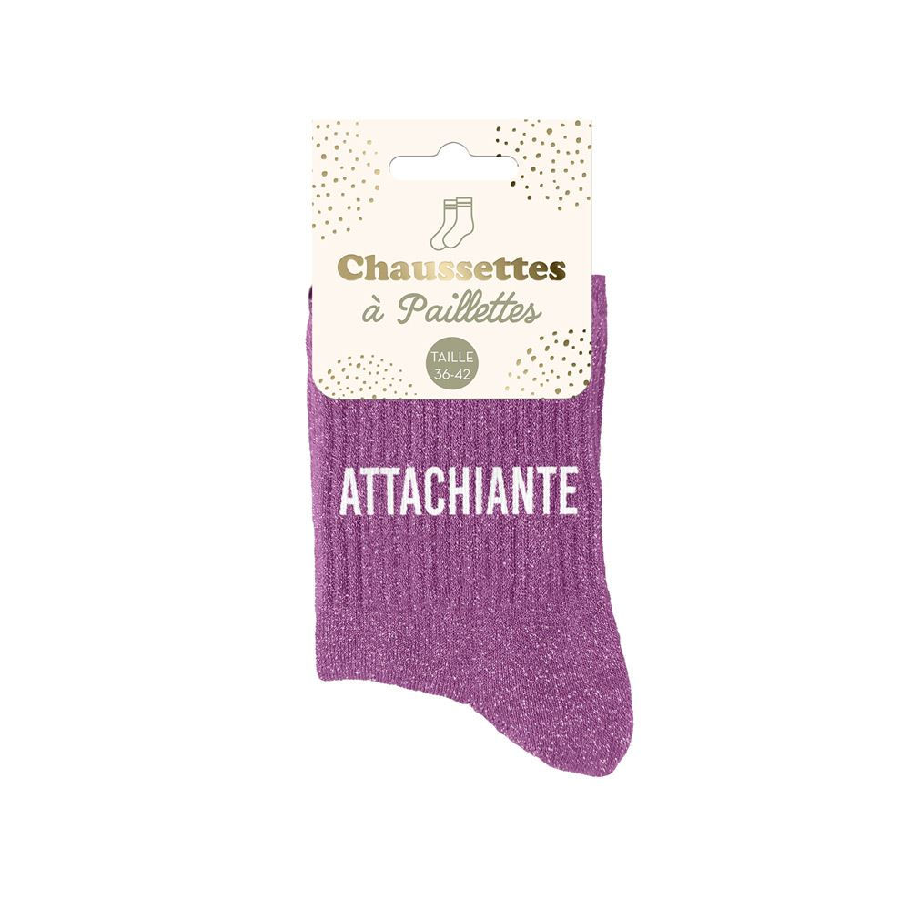 Chaussettes à paillettes - ATTACHIANTE