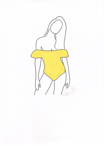 Sensuelle et sans suite (N°9), acrylique sur papier, 35x25cm, 2019, Arthur Noverraz