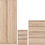 Thumbnail: Malvern Oak Trio Bedroom Set Front View