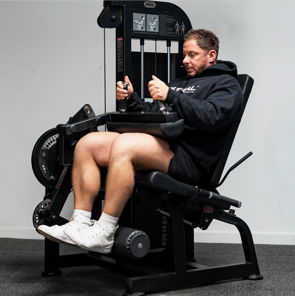 Thumbnail: Primal Performance Series 125kg Pin-Select Dual - Seated Leg Ext/Leg Curl
