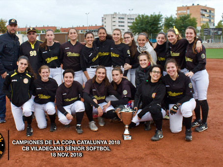 CAMPEONAS DE LA «COPA CATALUNYA 2018» SÈNIOR SOFTBOL DE VILADECANS