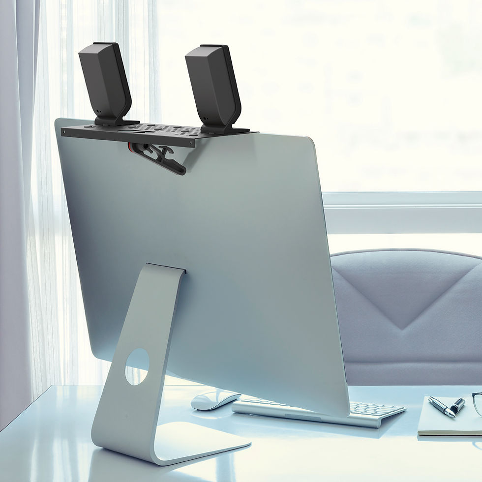 תמונה ממוזערת: דגם CM121-E81 - מארז משתלם: זרוע למסך מחשב ומדף עליון למדיה