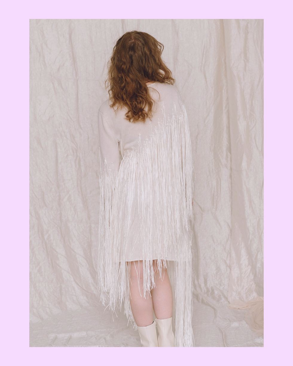 Thumbnail: Shooting Star Fringe Wrap Dress, by Esther Andrews