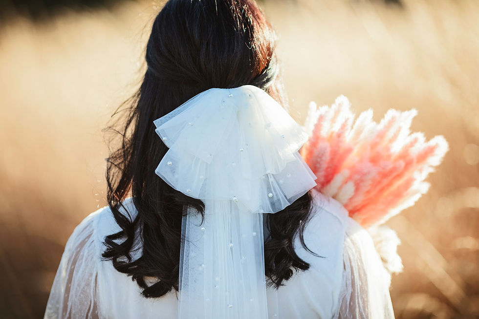 Thumbnail: Bridgette Bow Veil, by Sara Brosious