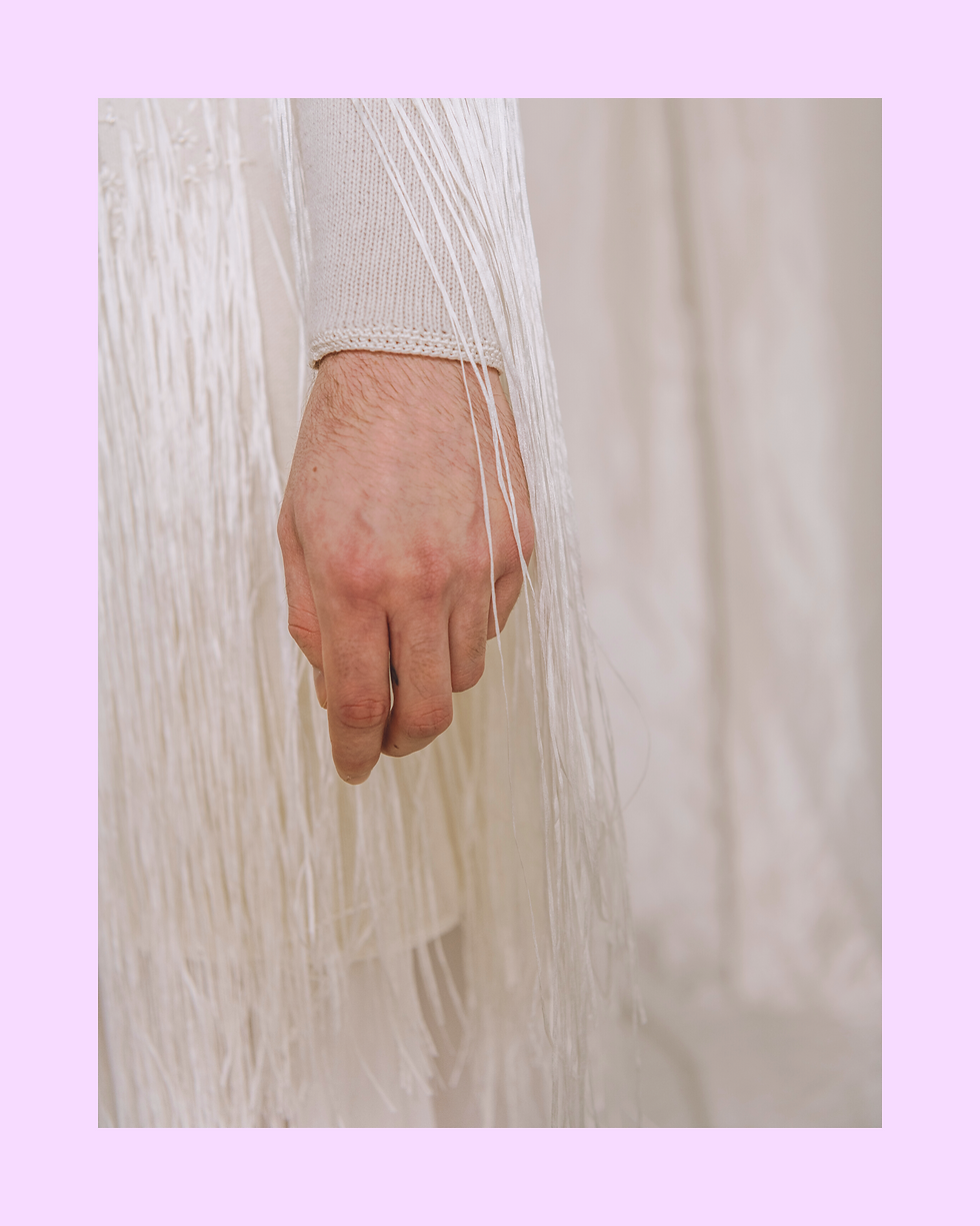 Thumbnail: Shooting Star Fringe Wrap Dress, by Esther Andrews