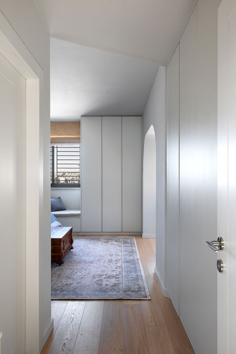 luxury interior design Jerusalem apartments | Primary bedroom suite