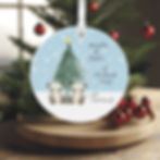 keepsake ornament for Twin's 1st Christmas personalised