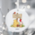 Winnie the Pooh Baby's 1st Christmas personalised tree decoration