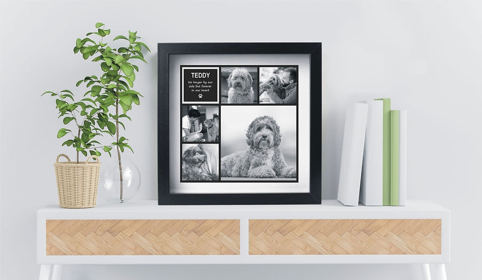 Thumbnail: Dog Remembrance Photo Frame Memorial Showing Personalised Photos Of Your Pet