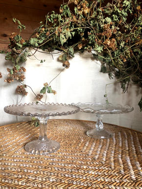 Vintage Glass Cake Stand