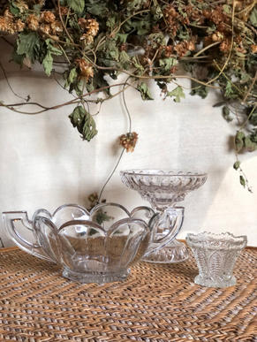Vintage Glass Bon Bon Bowls