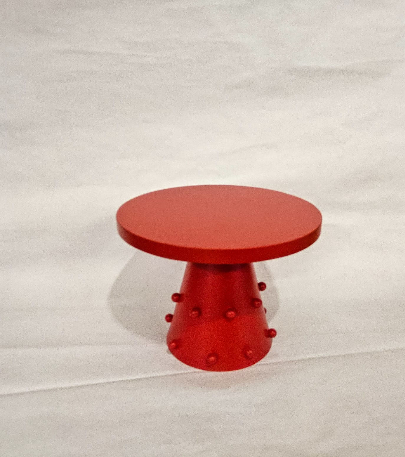 Prato Mood Bolinha M Vermelho