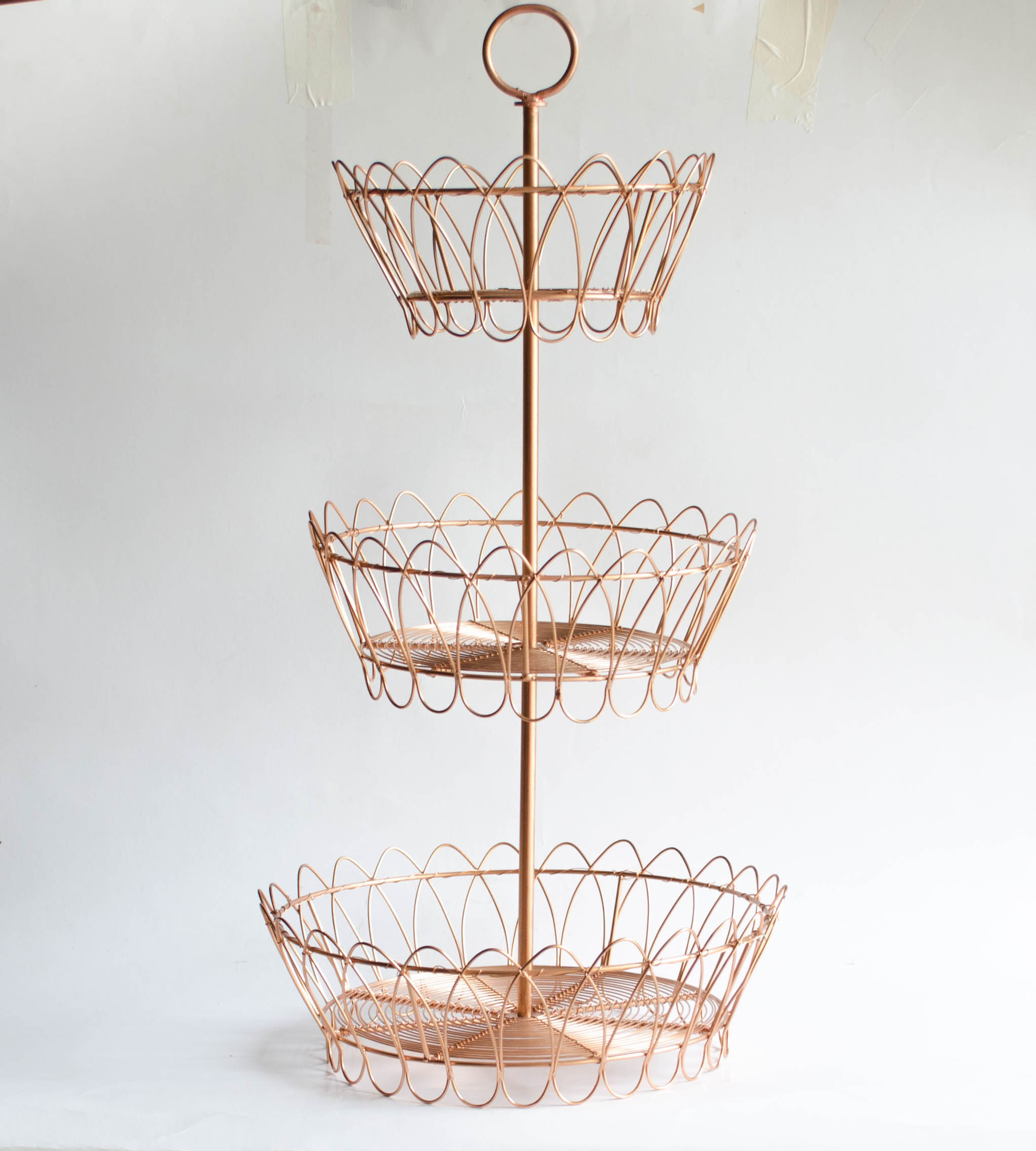 Suporte 3 andares Cestas cobre