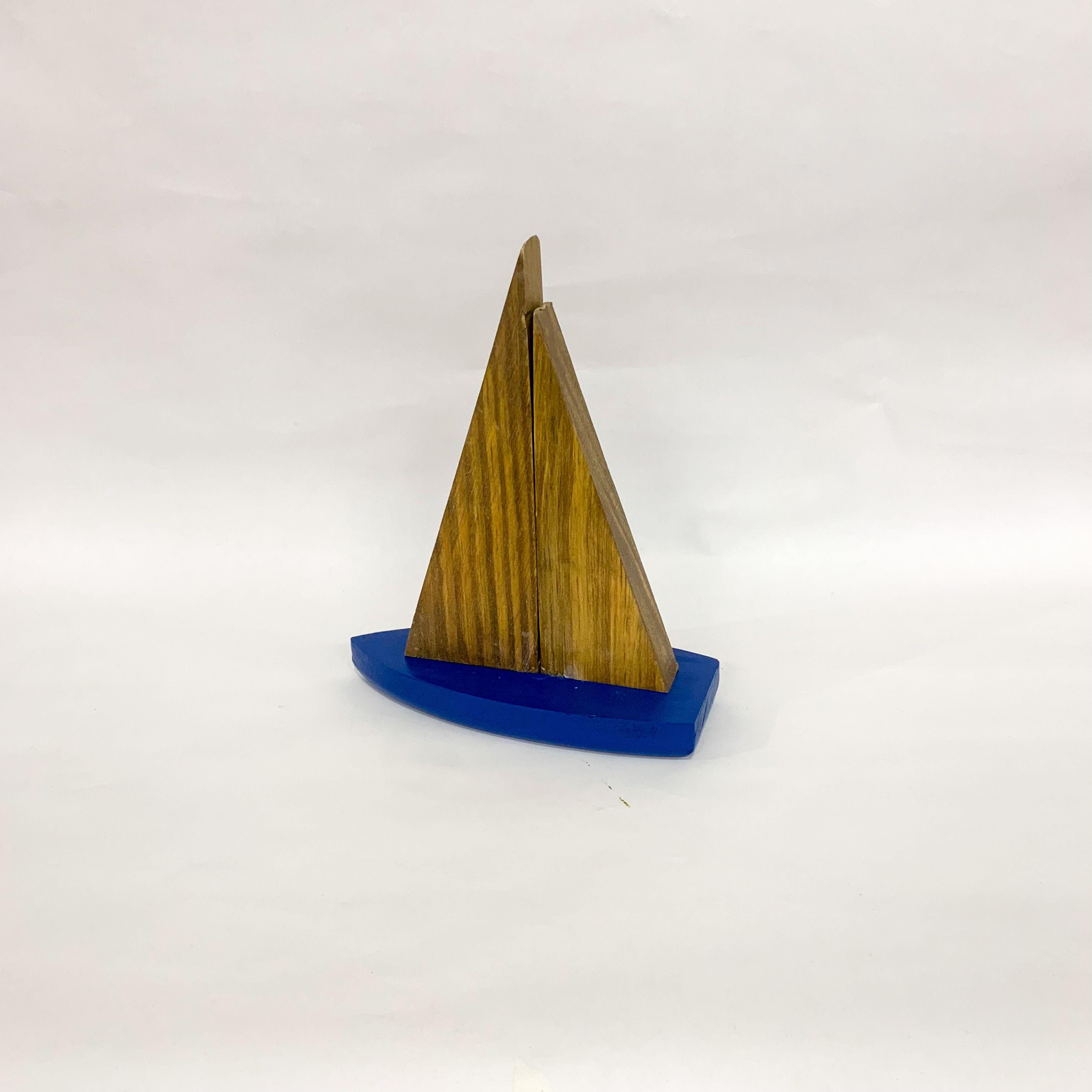 Barquinho Madeira M Azul