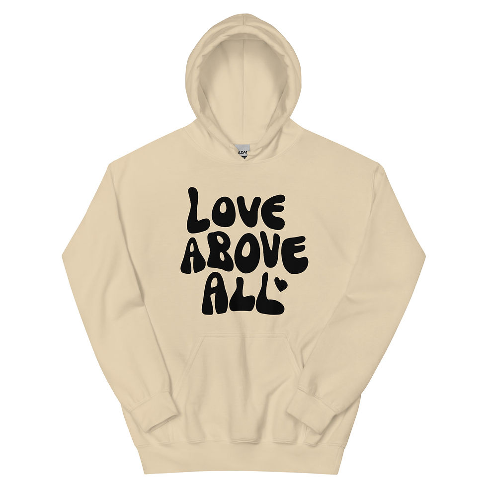 Thumbnail: Love Above | Black Logo | Unisex Hoodie
