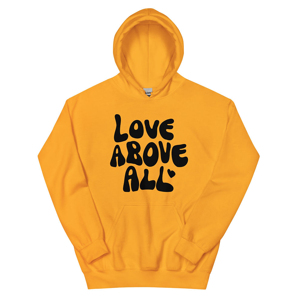 Thumbnail: Love Above | Black Logo | Unisex Hoodie