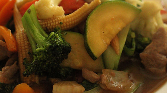 ★ P4. Pork with mixed vegetables