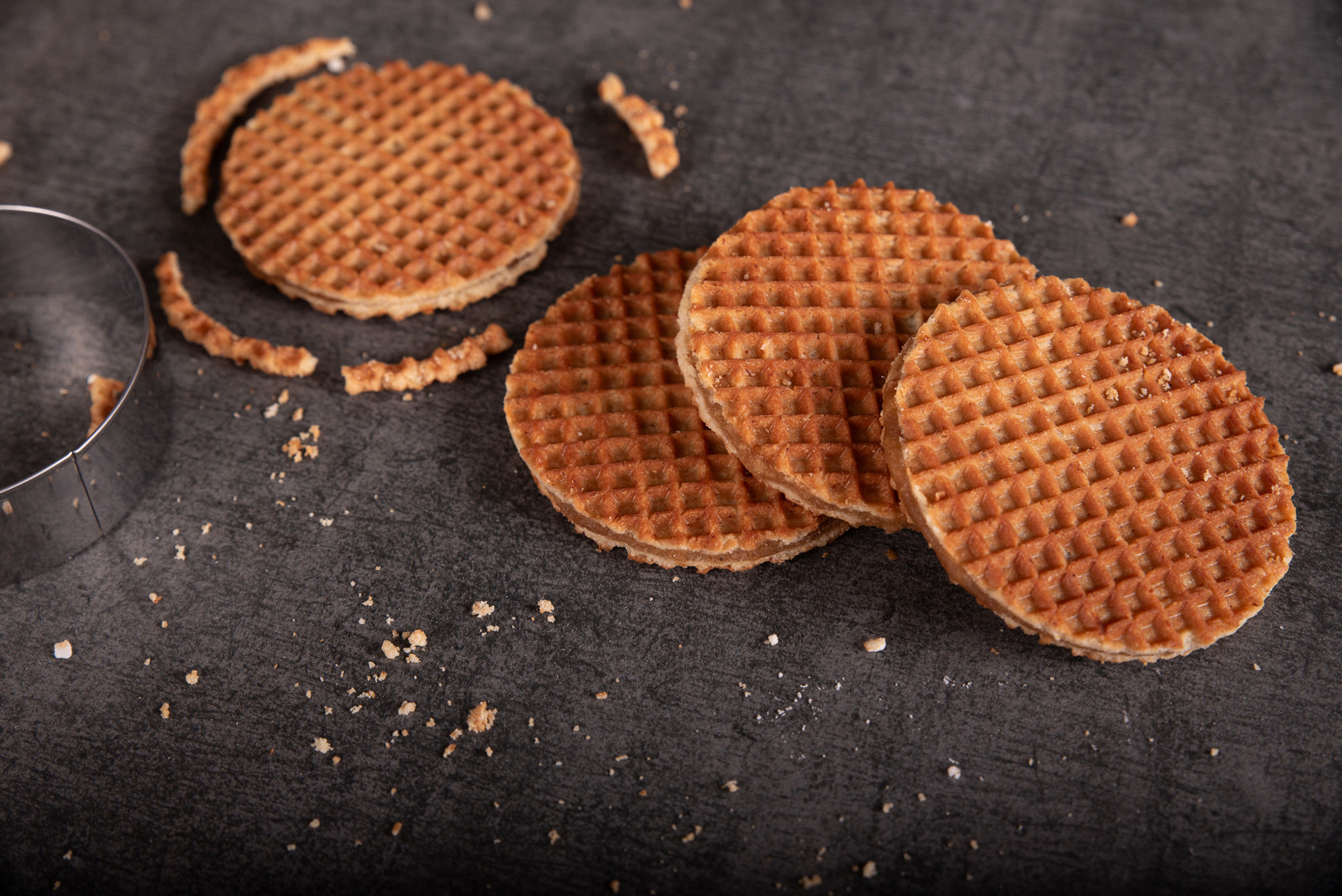 Maple Stroopwafel (3.5-inch diameter waffles)
