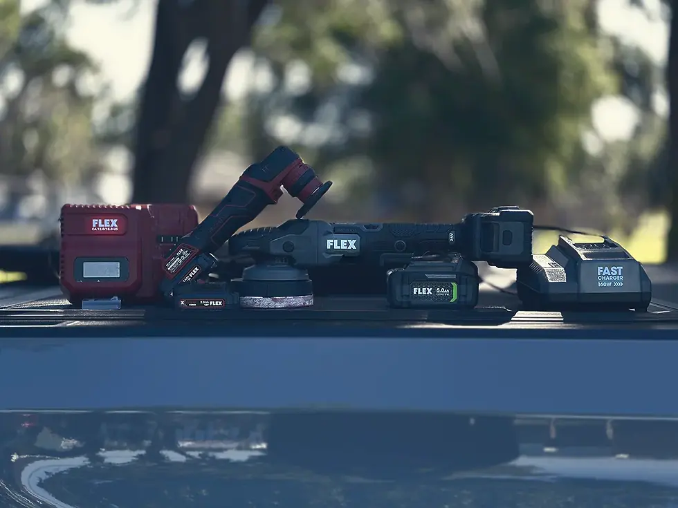 Flex Battery Powered Polishing Tools For Auto Detailing