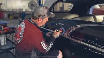 man-buffing-black-classic-car-star-chief-to-remove-scratches-in-lakeland-florida-primo-classics