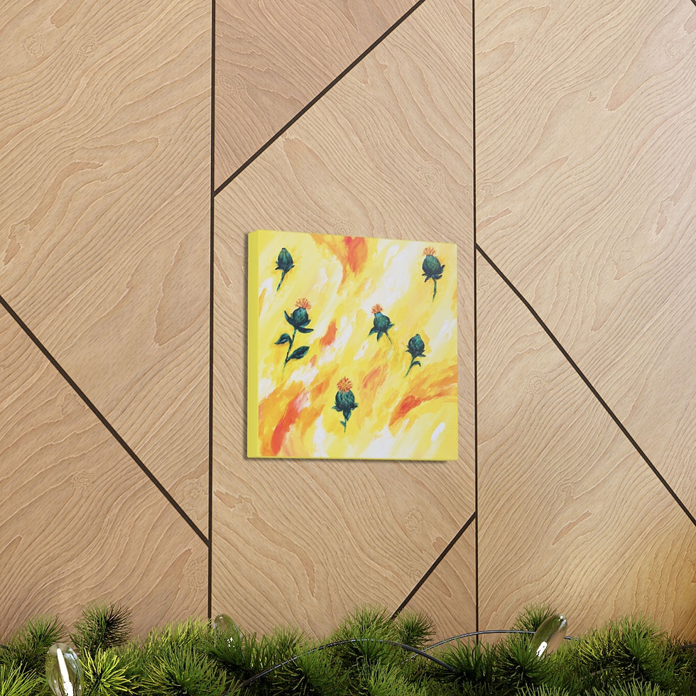 Thumbnail: Safflower - Canvas Print