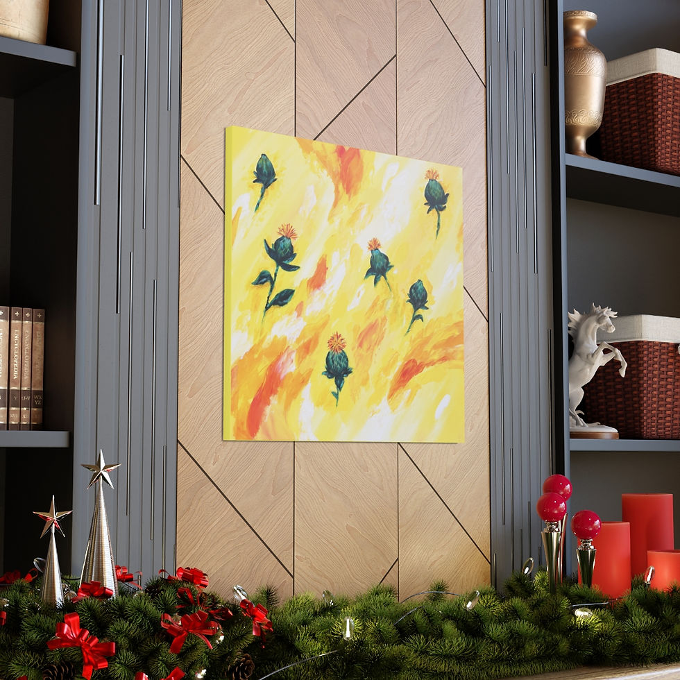 Thumbnail: Safflower - Canvas Print