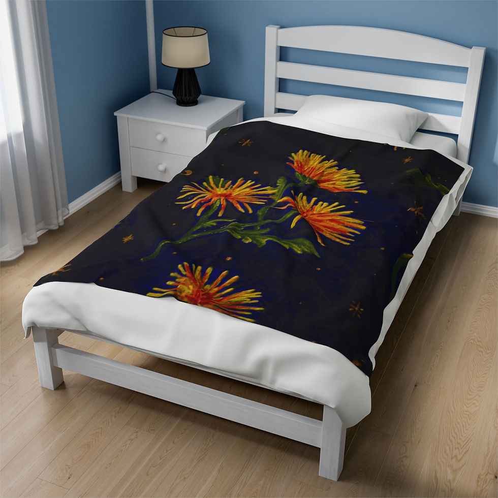 Thumbnail: Spider Mum | Velveteen Plush Blanket
