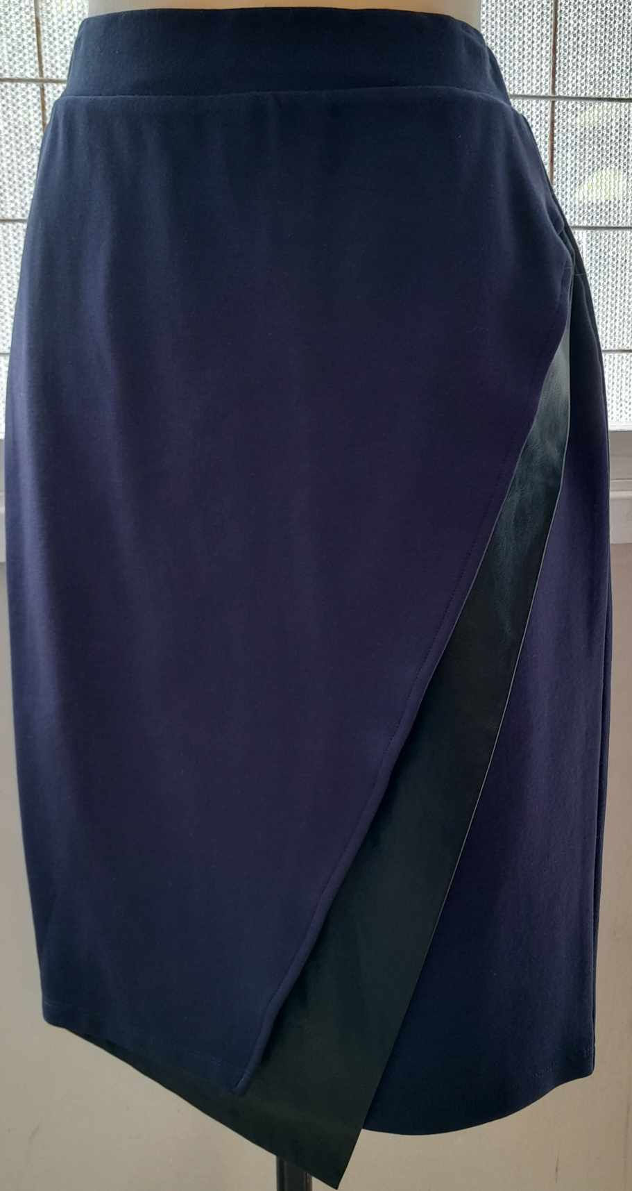 Blue Skirt With Black Strip Size XS 8