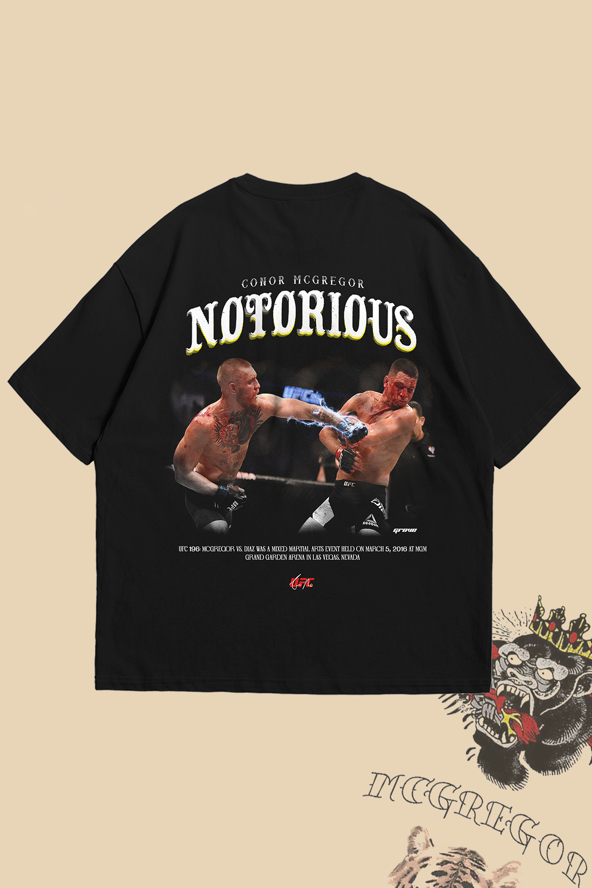 Conor McGregor UFC Notorious ön arka