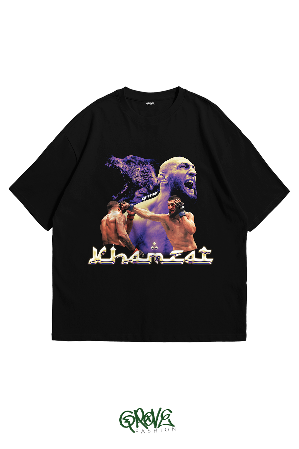 Khamzat Chimaev Wolf Oversize T-Shirt