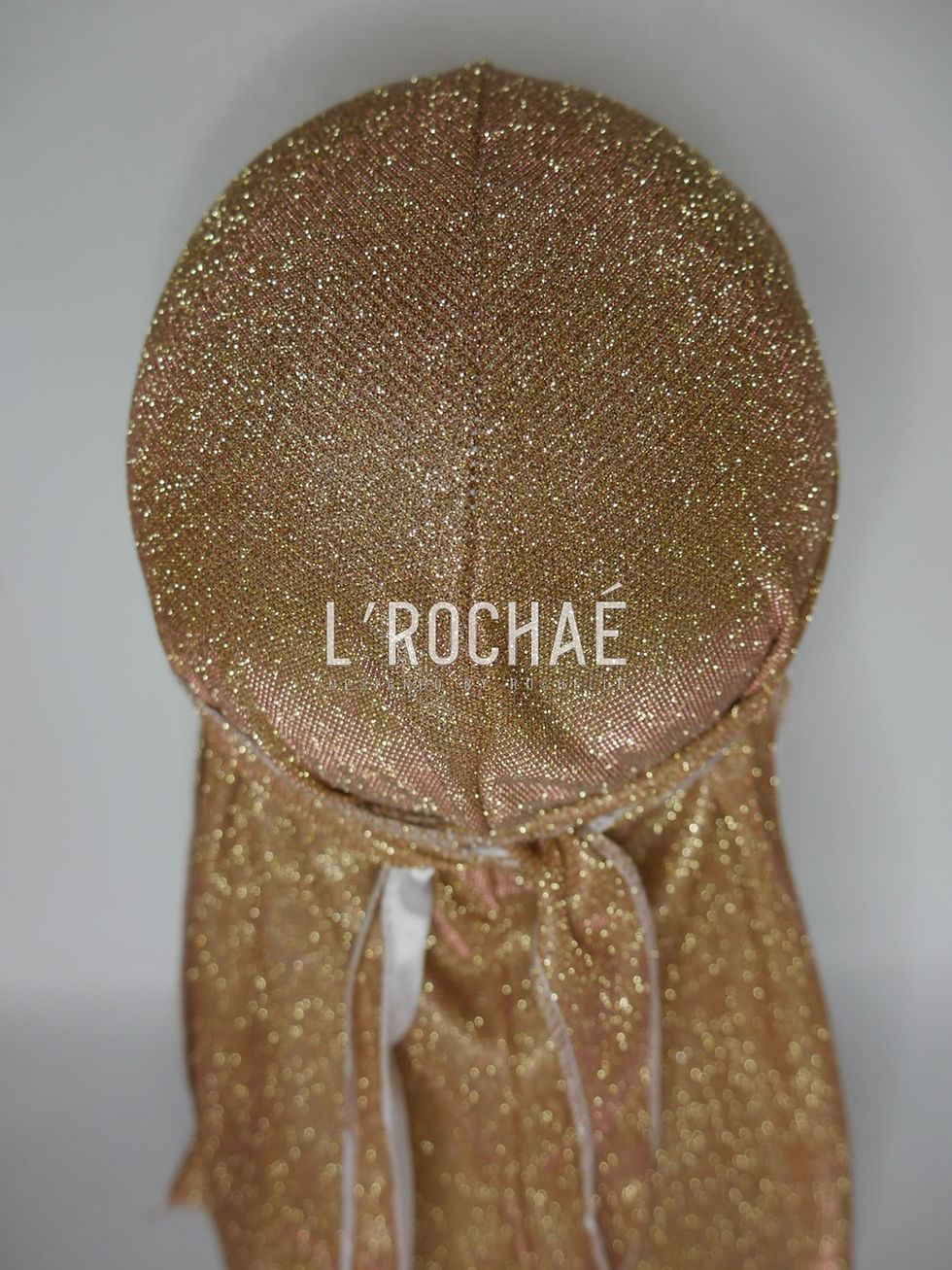 Thumbnail: “Unakite” - Rose Gold/Pink Sparkly Glitter Durag