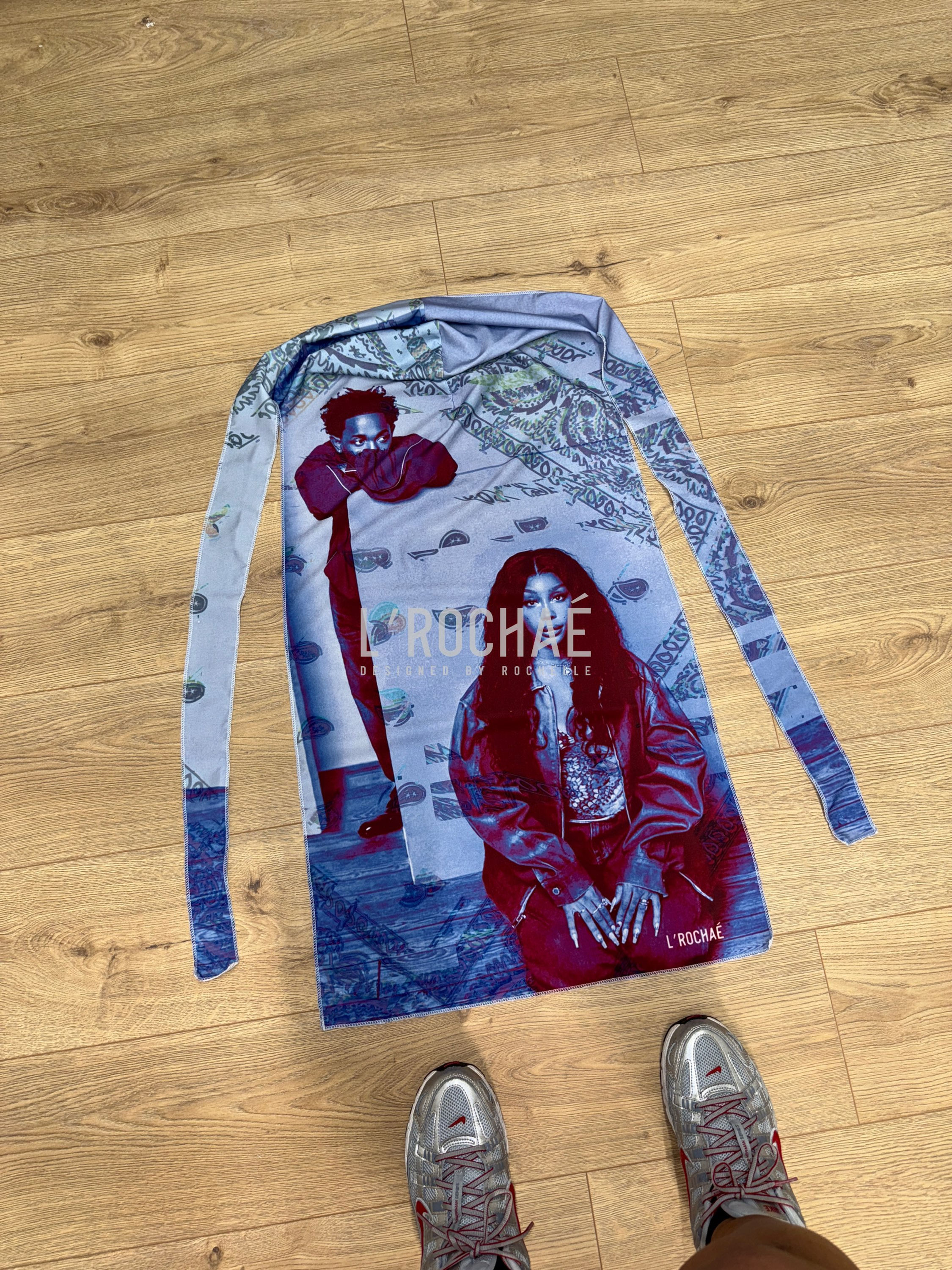 Kendrick/SZA - GNX Tour 100cm Durag - Drawn & Handmade Custom Durag - L’Rochaé