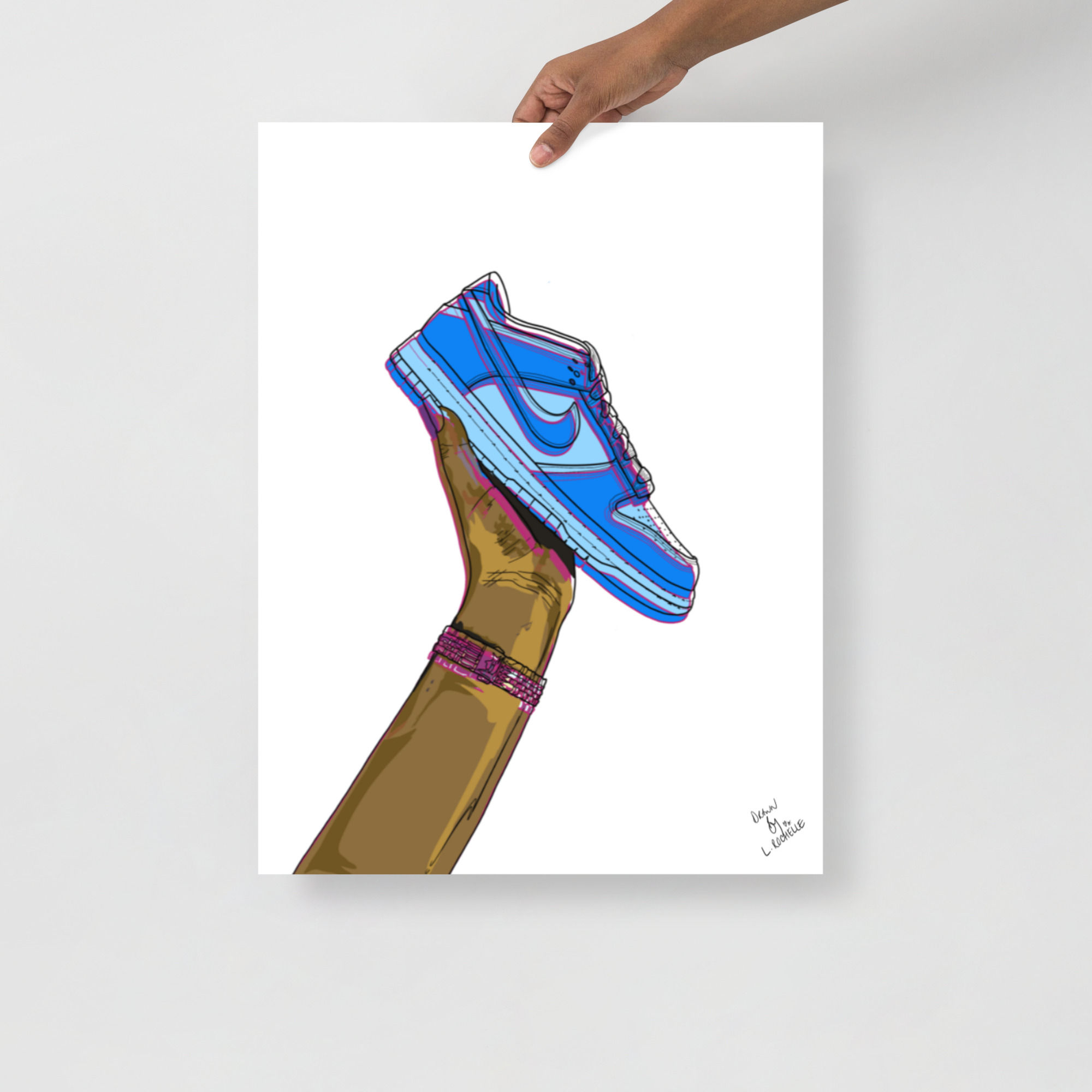 Low 1's Poster - Unframed Print - Art By L’Rochaé