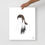 Thumbnail: Woman In Brown Durag Poster - Unframed Print - Art By L’Rochaé