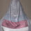 Thumbnail: Gender Reveal Outfit Durag - Stripes White/Pink/Blue Sparkly Glitter Durag