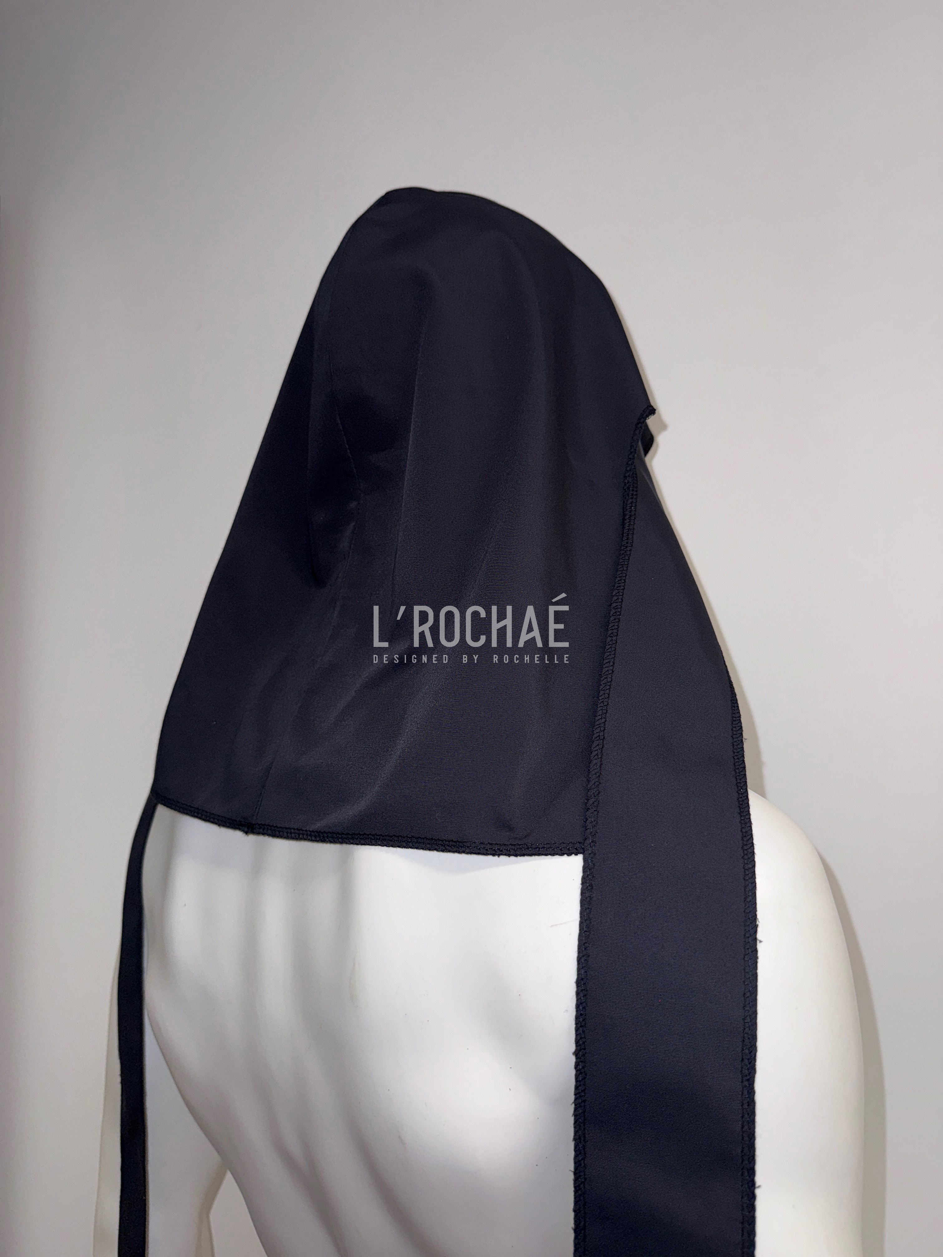 London Weater - Rainproof Non-Stretch Black Durag - Handmade - L’Rochaé