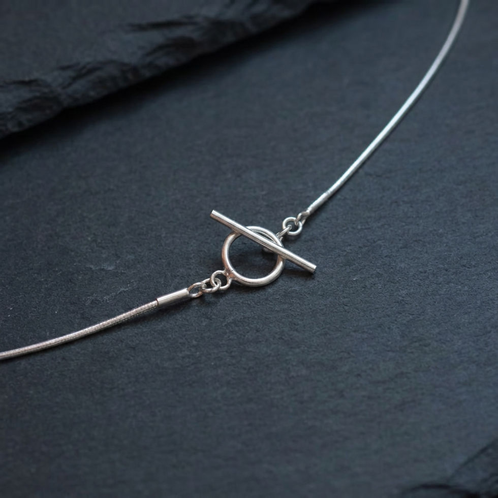 Thumbnail: Silver Asymmetrical Necklace