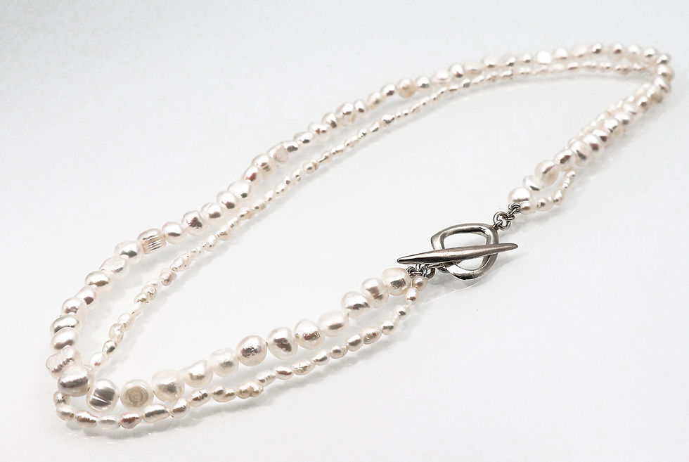 Thumbnail: Silver Geo Pearl Statement
