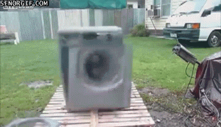 Vibrating washer animated picture