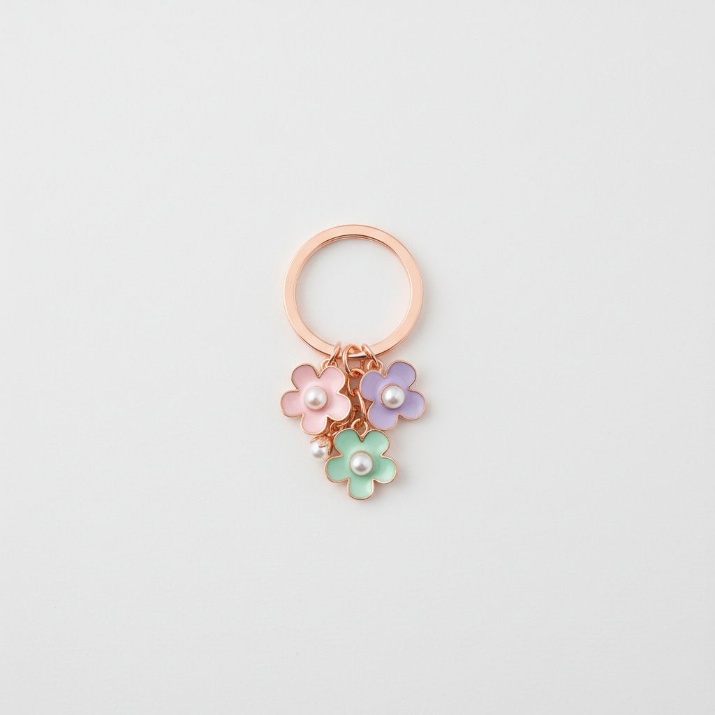 Floral Charm Keychain