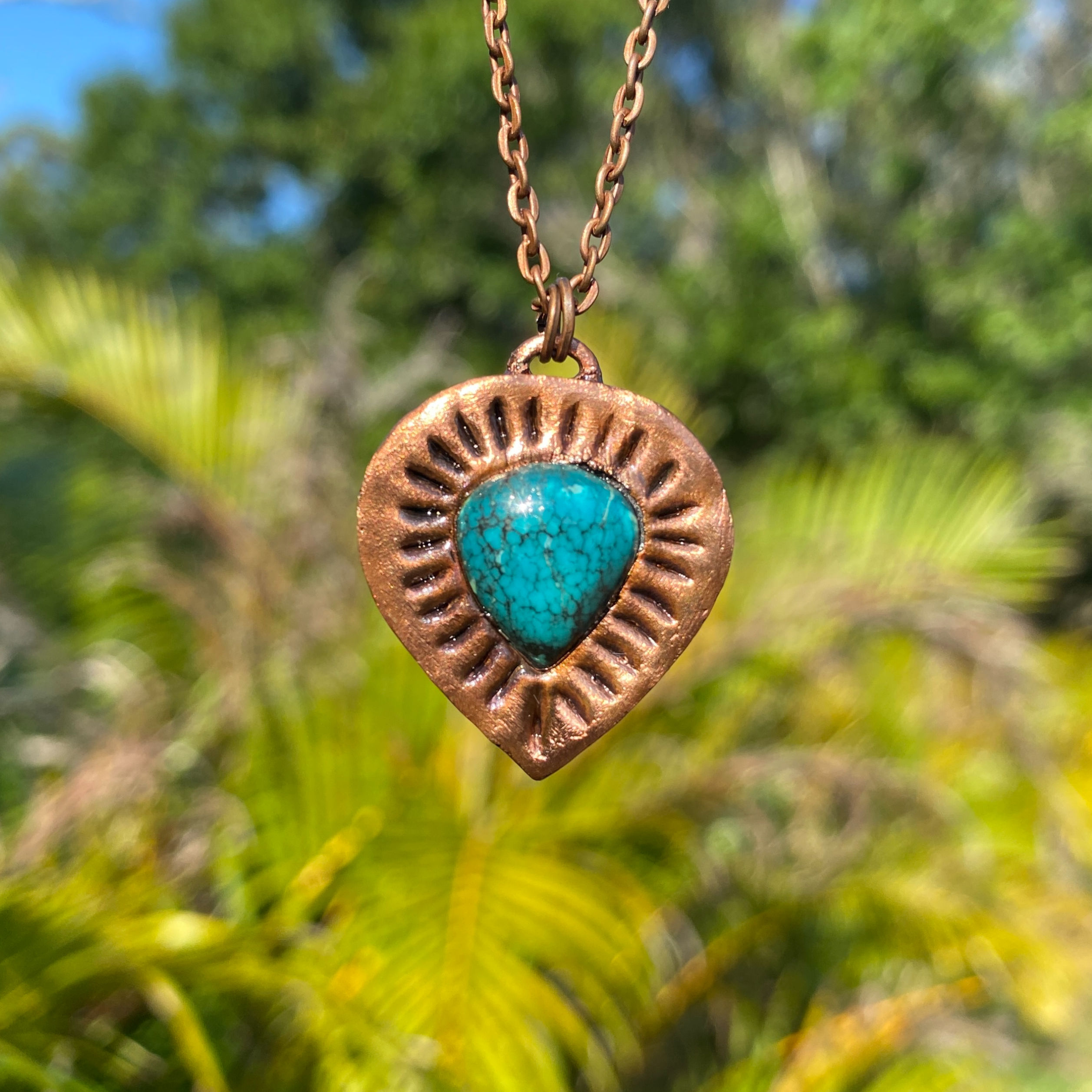 Turquoise Teardrop Pendant