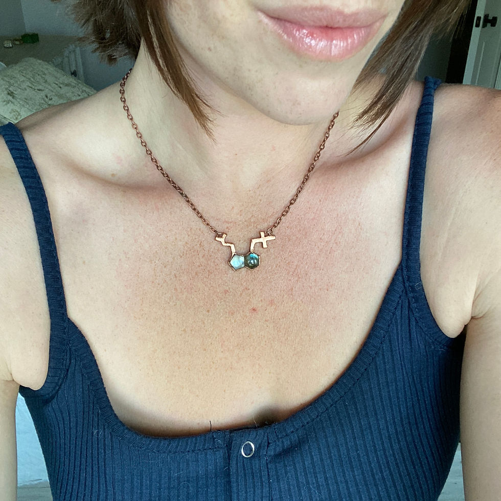 Thumbnail: Labradorite + Moonstone Psilocybin Molecule