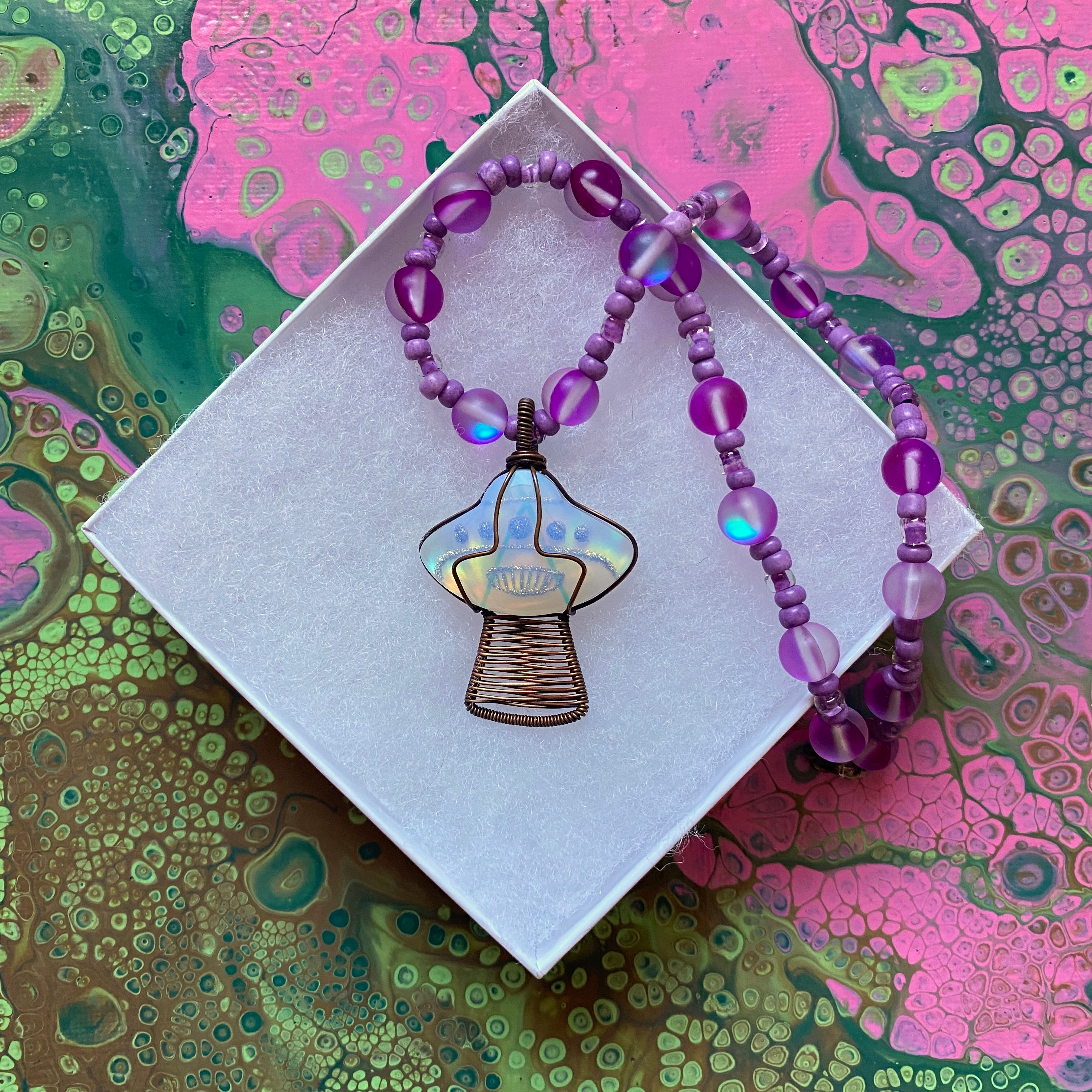 Aurora Opal UFO Doublet Choker