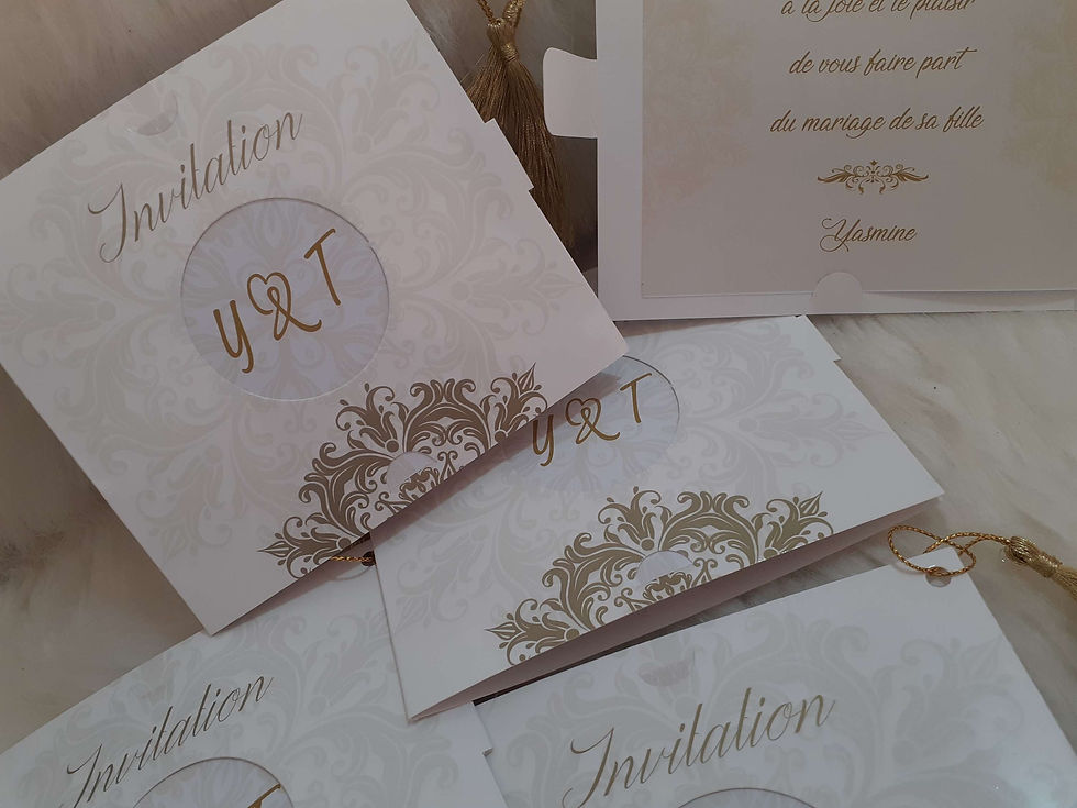 Miniature : Invitation Prestige Doré 