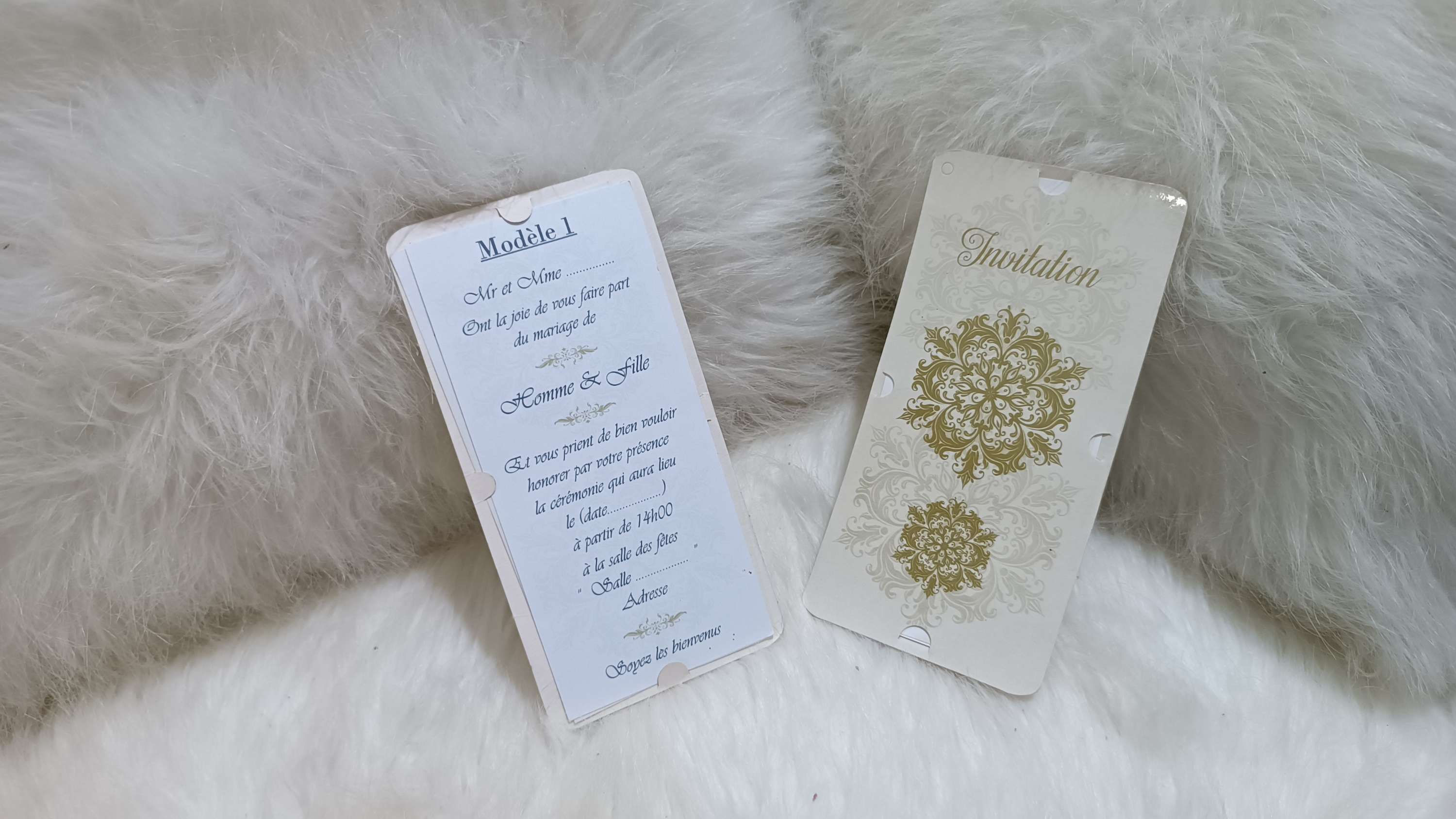 Invitation rectangulaire simple 